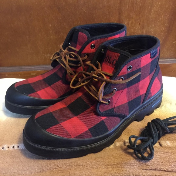 🐎Polo RL Buffalo Plaid “Umar” boots - Picture 3 of 12